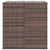 Garden Cushion Box PE Rattan 100x97.5x104 cm Brown