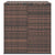 Garden Cushion Box PE Rattan 100x97.5x104 cm Brown