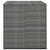 Garden Cushion Box PE Rattan 100x97.5x104 cm Grey