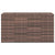 Garden Cushion Box PE Rattan 194x100x103 cm Brown
