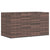 Garden Cushion Box PE Rattan 194x100x103 cm Brown