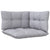 2-Seater Garden Sofa with Grey Cushions Solid Pinewood