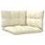 2-Seater Garden Sofa with Cream Cushions Solid Pinewood