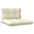 2-Seater Garden Sofa with Cream Cushions Solid Pinewood