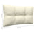 2-Seater Garden Sofa with Cream Cushions Solid Pinewood