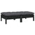 2-Seater Garden Sofa with Cushions Black Solid Pinewood