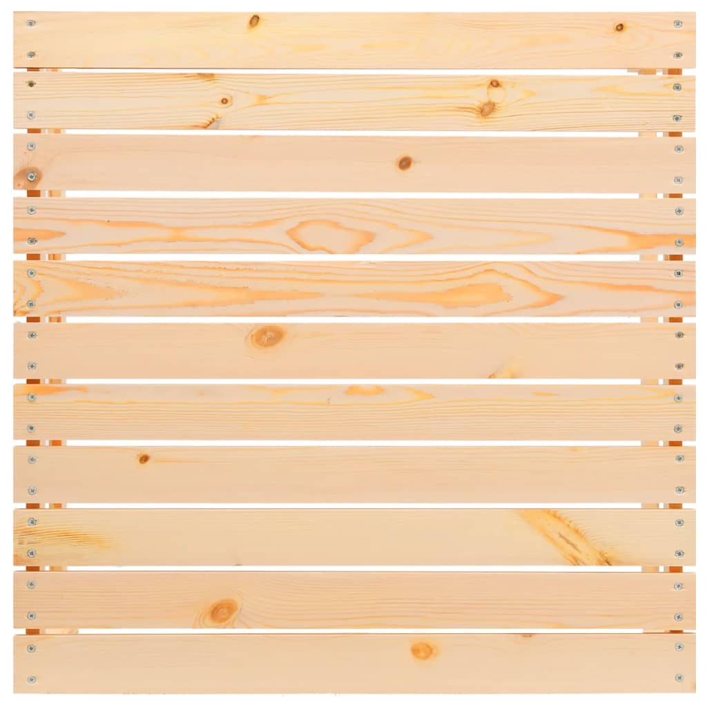 3 Piece Garden Lounge Set with Grey Cushions Solid Pinewood