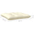 3 Piece Garden Lounge Set with Cream Cushions Solid Pinewood