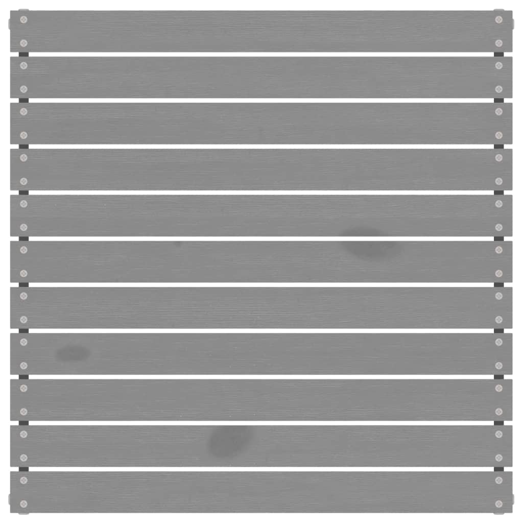 3 Piece Garden Lounge Set with Cushions Grey Solid Pinewood