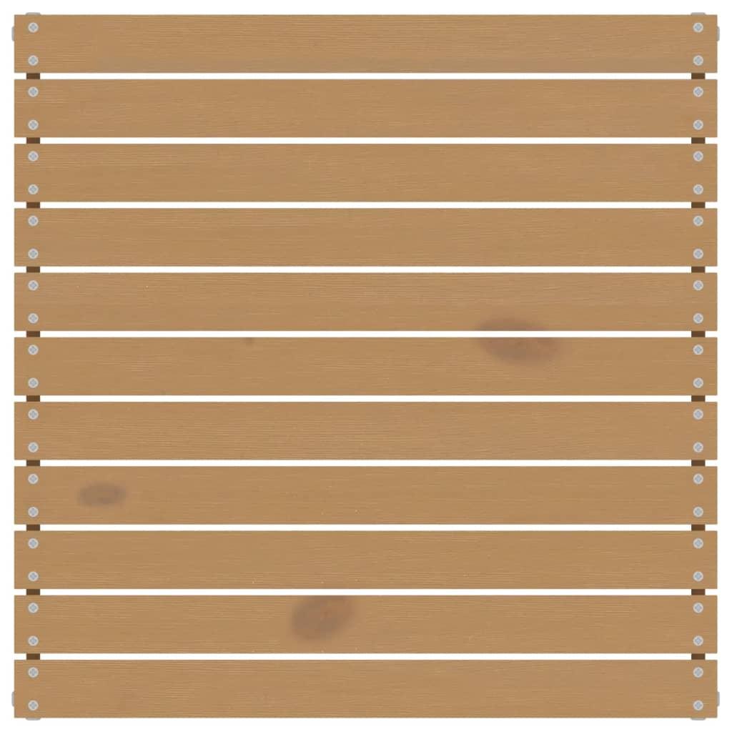 3 Piece Garden Lounge Set with Cream Cushions Solid Pinewood