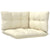 3 Piece Garden Lounge Set with Cream Cushions Solid Pinewood
