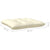 3 Piece Garden Lounge Set with Cream Cushions Solid Pinewood