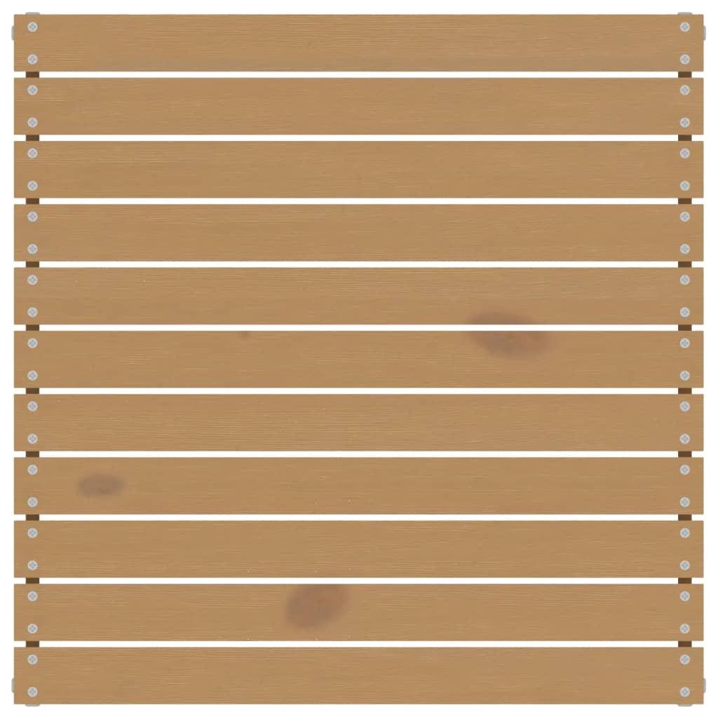 3 Piece Garden Lounge Set with Cream Cushions Solid Pinewood