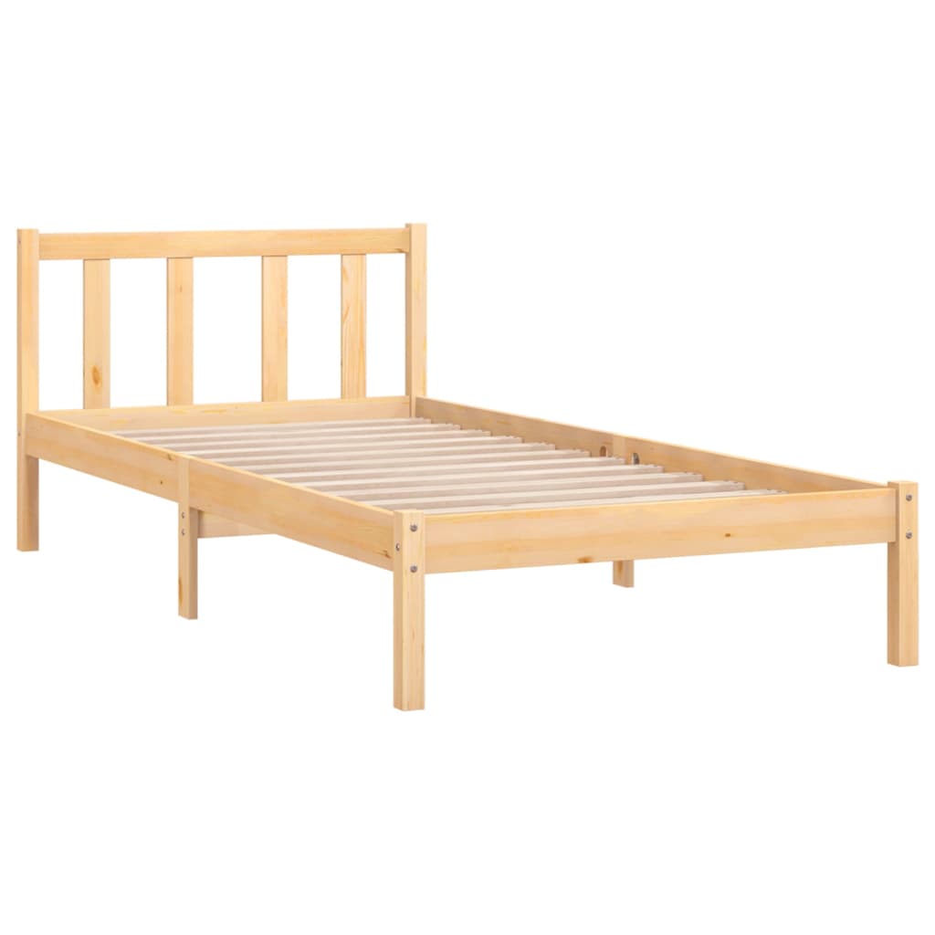 Bed Frame without Mattress Solid Wood 90x190 cm