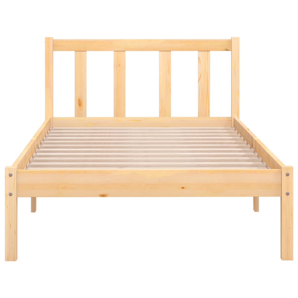 Bed Frame without Mattress Solid Wood 90x190 cm