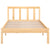 Bed Frame without Mattress Solid Wood 90x190 cm