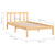 Bed Frame without Mattress Solid Wood 90x190 cm