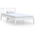 Bed Frame without Mattress White Solid Wood 90x190 cm