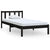 Bed Frame without Mattress Black Solid Wood 90x190 cm