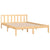 Bed Frame without Mattress Solid Wood 135x190 cm