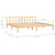 Bed Frame without Mattress Solid Wood 183x203 cm King