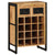 Wine Rack for 16 Bottles Solid Wood Mango