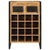 Wine Rack for 16 Bottles Solid Wood Mango