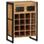 Wine Rack for 16 Bottles Solid Wood Mango