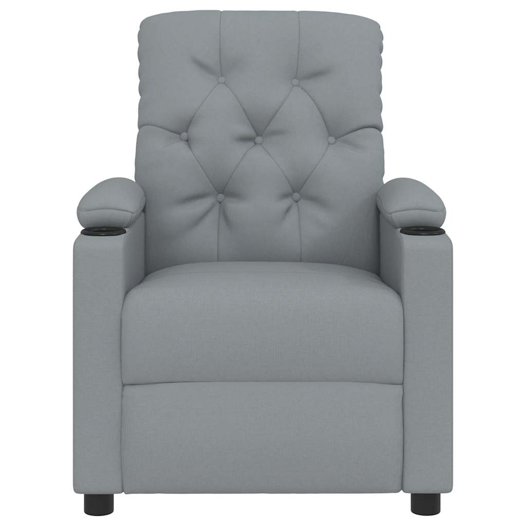 Massage Chair Light Grey Fabric