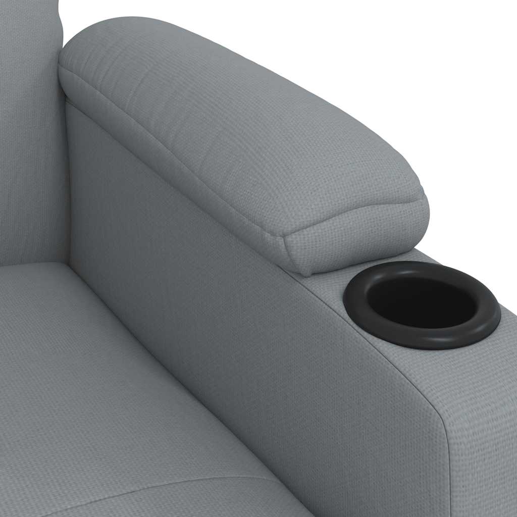 Massage Chair Light Grey Fabric