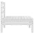 3 Piece Garden Lounge Set White Solid Wood Pine