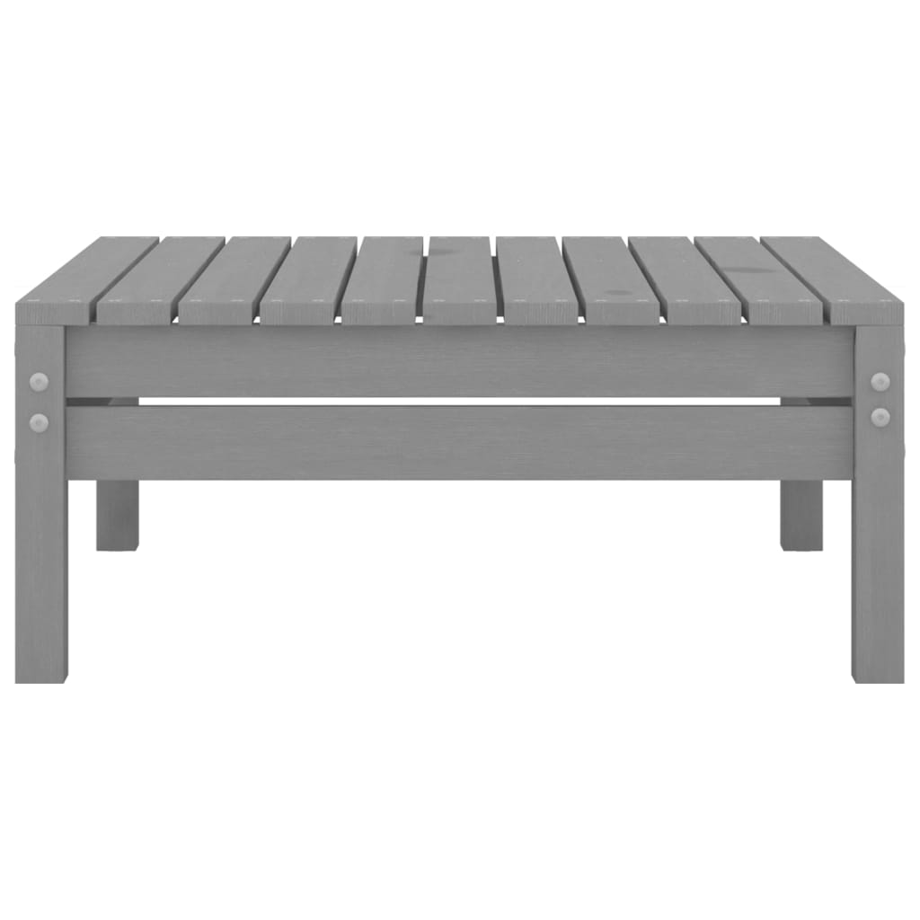 5 Piece Garden Lounge Set Grey Solid Pinewood