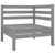 5 Piece Garden Lounge Set Grey Solid Pinewood