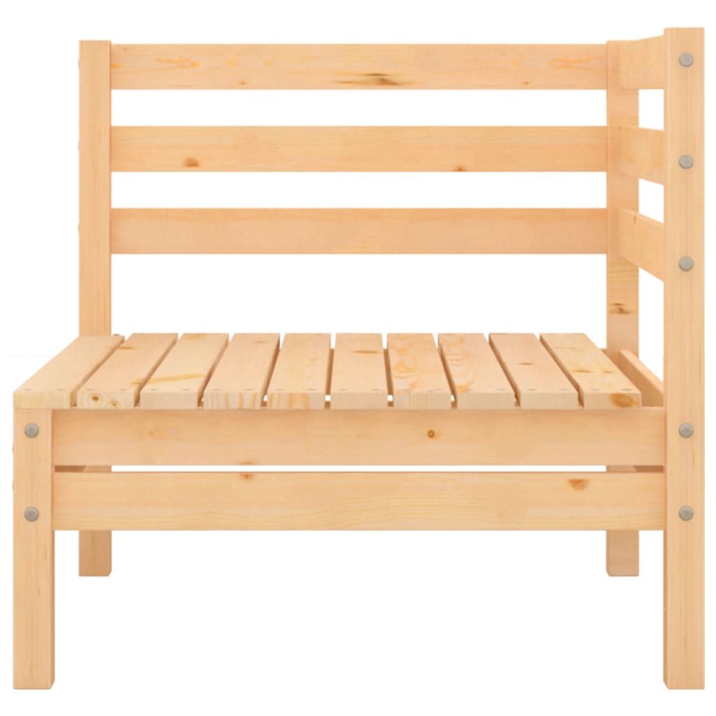 7 Piece Garden Lounge Set Solid Pinewood
