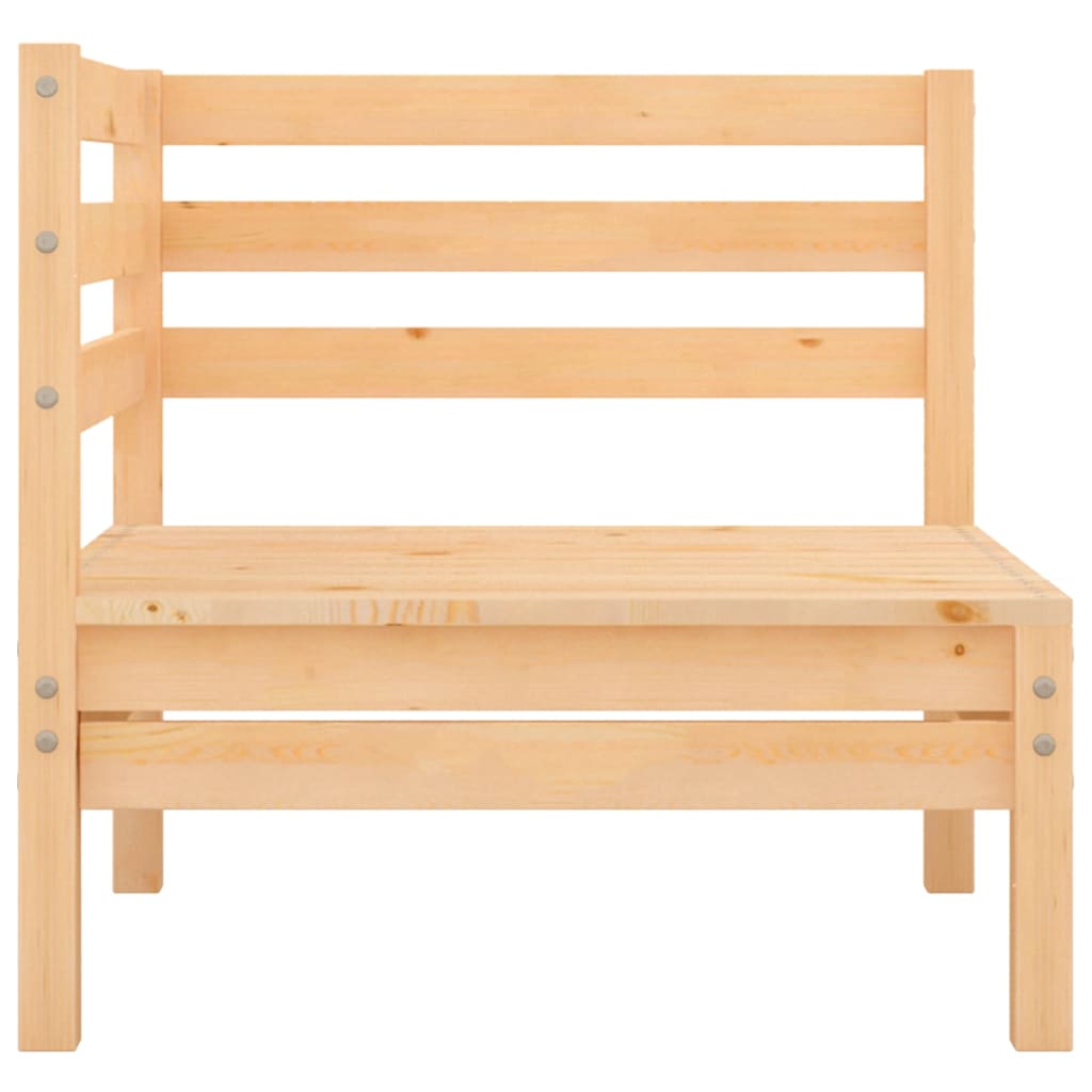 7 Piece Garden Lounge Set Solid Pinewood