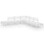 7 Piece Garden Lounge Set Solid Pinewood White
