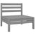 9 Piece Garden Lounge Set Solid Pinewood Grey