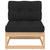 9 Piece Garden Lounge Set with Cushions Solid Pinewood