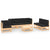7 Piece Garden Lounge Set with Cushions Solid Pinewood