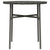 Tea Table Grey 45 cm Poly Rattan