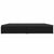 Convertible Sun Bed with Cushions Poly Rattan Black