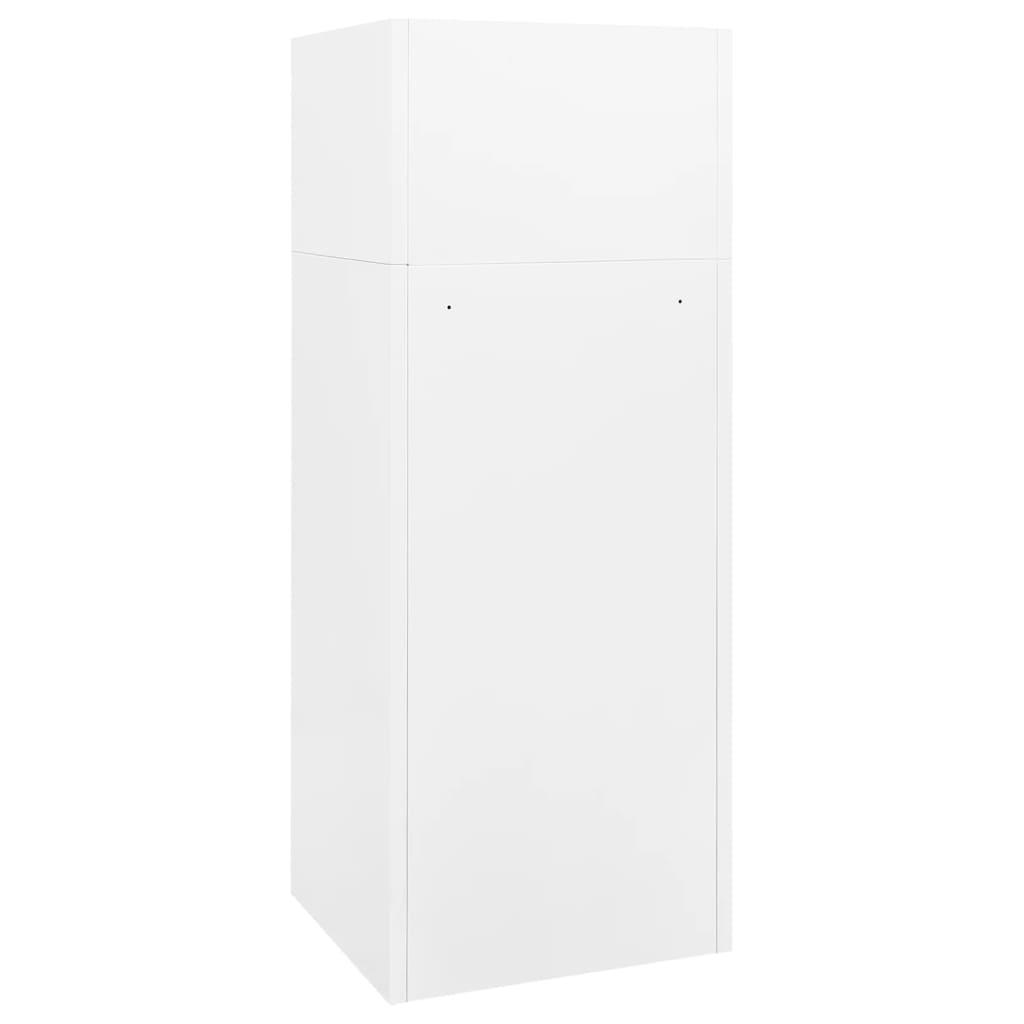 Saddle Cabinet White 53x53x140 cm Steel