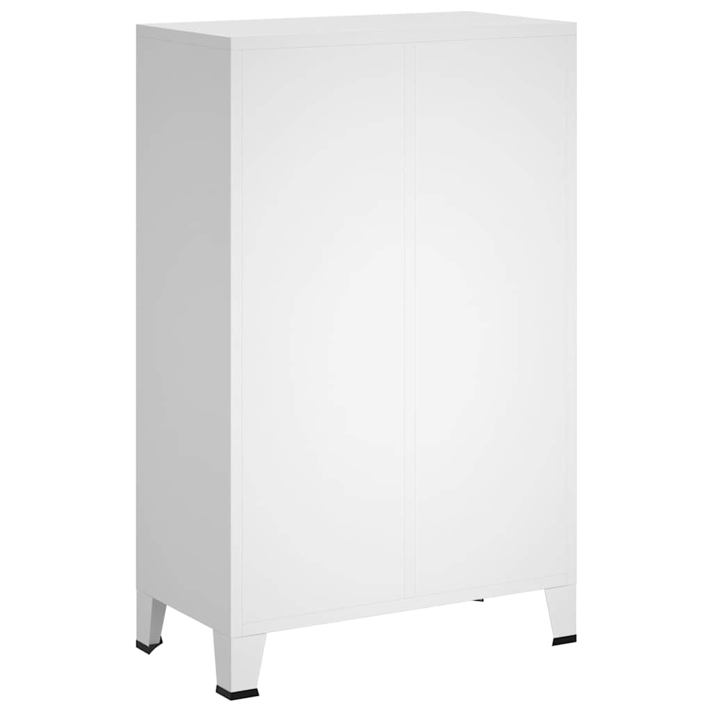 Industrial Wardrobe White 67x35x107 cm Steel