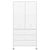 Industrial Wardrobe White 90x50x180 cm Metal