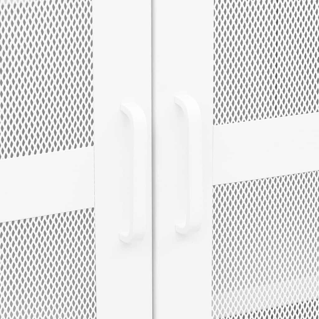 Industrial Storage Chest White 70x40x115 cm Metal