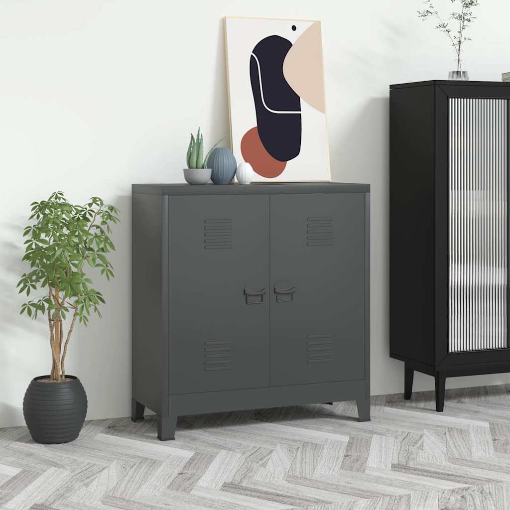 Industrial Storage Chest Anthracite 90x40x100 cm Steel