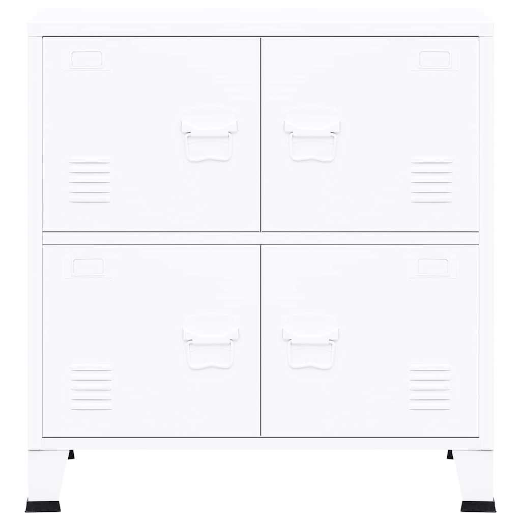 Industrial Storage Chest White 75x40x80 cm Steel