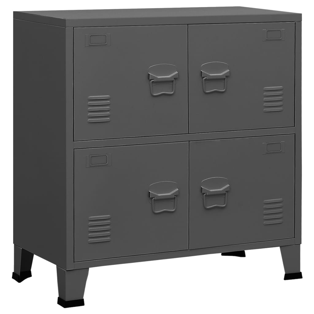 Industrial Storage Chest Anthracite 75x40x80 cm Steel