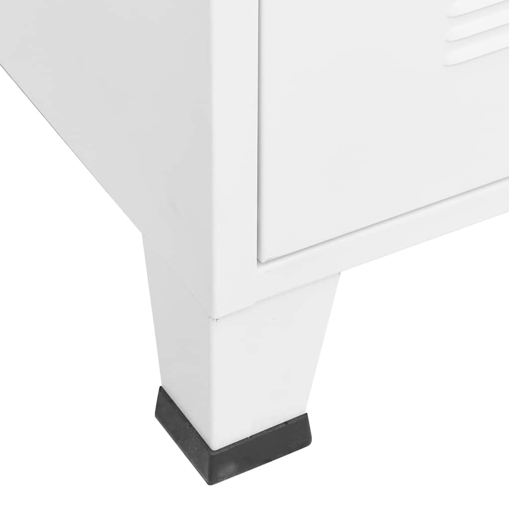 Industrial Storage Chest White 75x40x115 cm Metal
