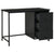 Industrial Desk with Drawers Black 105x52x75 cm Steel